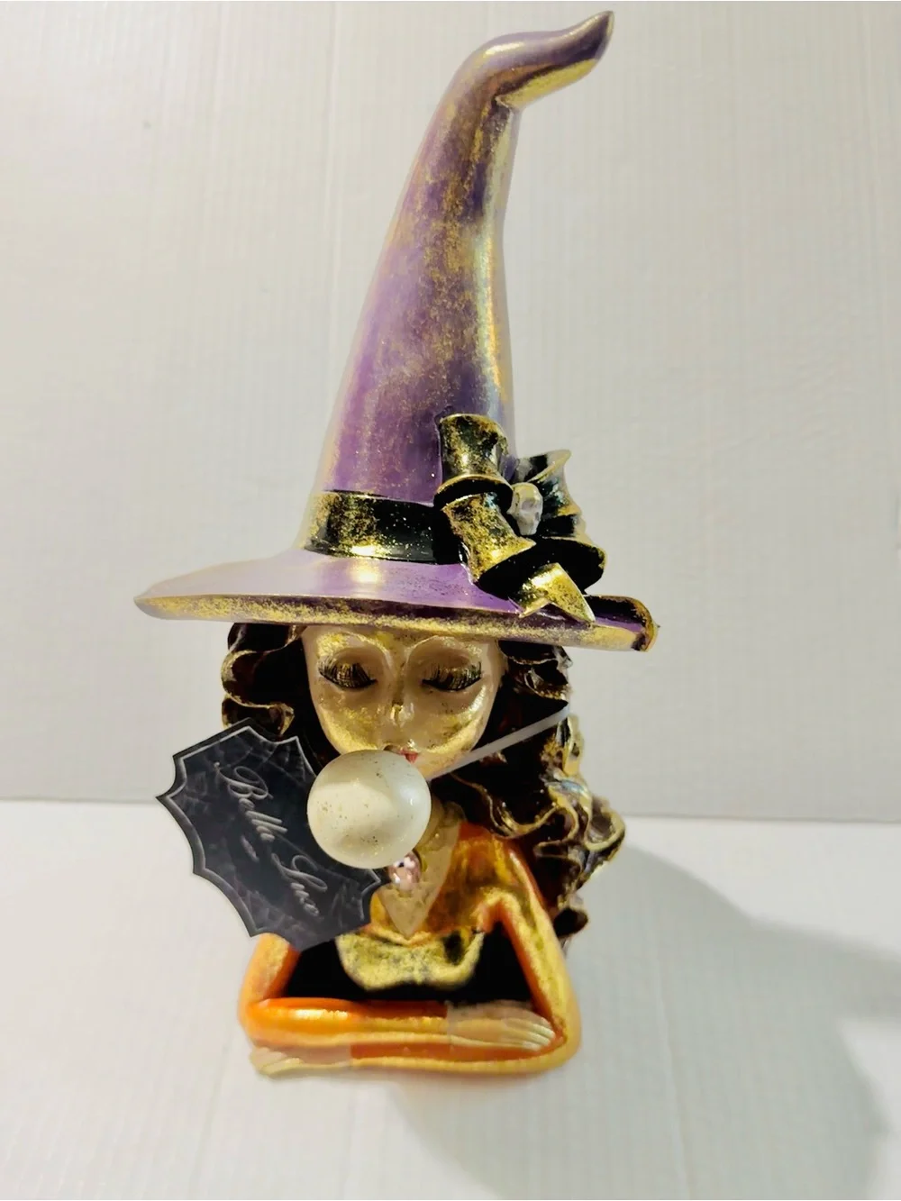 Bella Lux Halloween Glittery Witch Blowing bubble BNWT